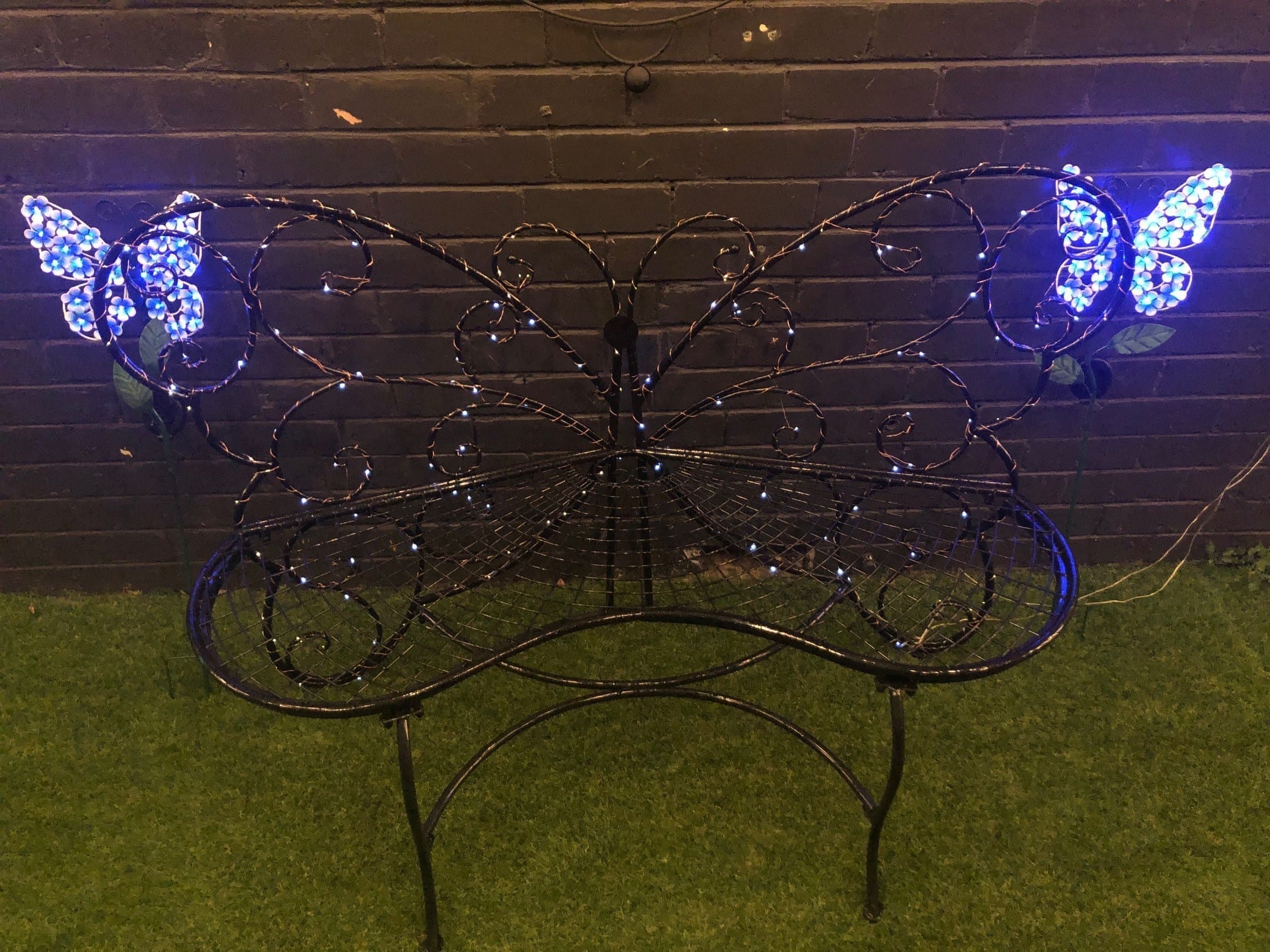 Light Up Butterfly Benches